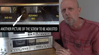 Cassette Deck Tape Head Azimuth Adjustment, Simple Method, Heads Alignment, Play & Record HiFi AUDIO