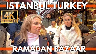 Ramadan Bazaar Istanbul Turkey 2024 Around Grand Bazaar,Fake Market,Eminonu,Sirkeci-4K Walking Tour