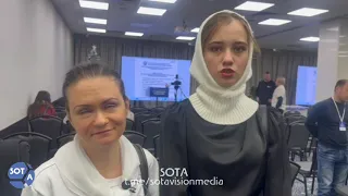 Жены мобилизованных посетили выдвижение кандидата в президенты Бориса Надеждина