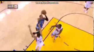 Durant blocks Westbrook - Golden State Warriors vs. Oklahoma City Thunder - NBA - 03/11/2016