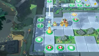 Super Mario Party Partner Party #2421 Domino Ruins Daisy & Peach vs Hammer Bro & Waluigi