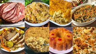 8 Show Stopping HOLIDAY Recipes! 🎄Chicken Cornbread Sausage Dressing, Mac & Cheese, Ham, and MORE!