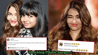 Shocking! Aishwarya Rai Looks Unrecognizable after her Chin Filler, Plastic Surgery and Botox!