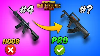 Top 10 Best Guns/Weapons in PUBG MOBILE with (Tips and Tricks) Weapon Guide