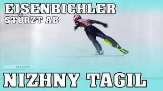 Markus Eisenbichler hat extremes Windpech und stürzt bei 80m ab - Nizhny Tagil 2020