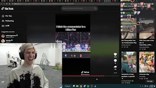 xQc dies laughing at the Commentator being a Milan Fan