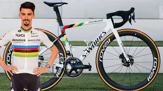 NEW Julian Alaphilippe's S Works Tarmac SL7 | World Champion's Custom Painted Road Bike FIRST LOOK!