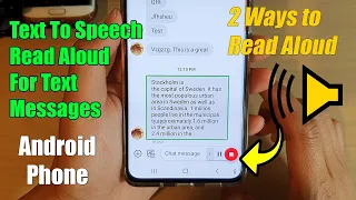 How to Set Text To Speech Read Aloud For Text Messages on Android 11 | 2021