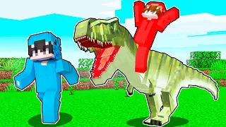 Trolleé a Mi Amigo con DINOSAURIOS en Minecraft