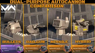 All Dual-purpose Autocannon Comparison | Modern Warships