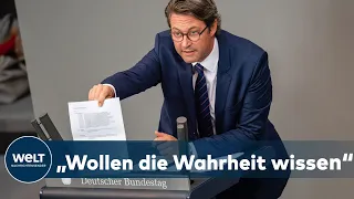 WAHRHEIT SOLL AUF DEN TISCH: Andreas Scheuer soll Klarheit bei Pkw-Maut-Desaster schaffen