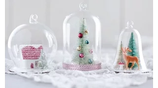 DIY Snow Globe Ornaments - Fun Christmas Crafts