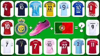 GUESS THE SHOES, CLUB AND COUNTRY OF FAMOUS FOOTBALL PLAYERS,Ronaldo, Messi, Neymar|Mbappe