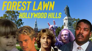 Forest Lawn Hollywood |Most Star-Studded Cemetery | 50+ Graves Visited |Rodney King Andy Gibb & More