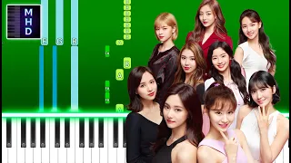 TWICE - UP NO MORE (Piano Tutorial Easy)