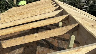 Flat roof to pitch roof