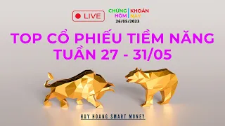 Chứng khoán hôm nay|Nhận định thị trường: Top Cổ Phiếu Tiềm Năng Tuần  27-31/05 #chungkhoan