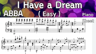 I Have a Dream /Easy  Piano Sheet Music / ABBA / by SangHear Play