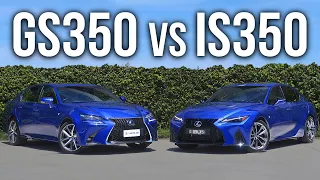 2021 LEXUS IS350 vs 2020 GS350 -THE V6 LEXUS IS BIGGER ALWAYS BETTER COMPREHENSIVE COMPARISON REVIEW