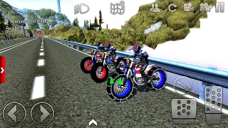 3 Americans Motorbikes Racing Stunts On Hill Xtreme Android Gameplay