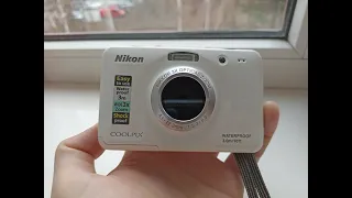 💥Camera Nikon COOLPIX S30 10.1MP White Waterproof digital vintage compact retro rare💥WORKing CHEAP💥