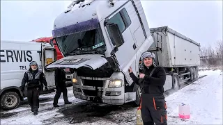 Uszkodzona chłodnica oleju w MAN-ie zrobiła sporo bałaganu ! Zobaczcie jak sobie z tym poradziliśmy