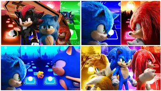 Shadow x Sonic The Hedgehog x Knuckles x Sonic Exe x Sonic Prime x Tails ||Tiles Hop EDM Rush