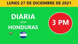 Diaria 3 pm honduras loto costa rica La Nica hoy lunes 27 diciembre de 2021 loto tiempos hoy