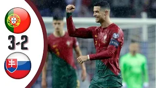 Highlights All Goals! 🔥 Ronaldo 2 Goals 🔥 Portugal vs Slovakia (3-2) #ronaldo #portugalvsslovakia