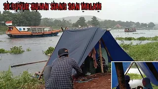 CAMP FISHING Ep.129 Di Guyur Hujan Mancing Dalam Shelter Hangat Di Temani Istri