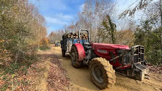 Odun Dağıtıyorlar Köylüye Nakliye Çekiyorum Ormanda Günlük İşler 30 Tane Traktör Var !!!