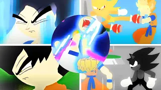 (By TheGonicFan) Goku vs Sonic Full Version All Parts Combined Stick Nodes Animation (ARCHIVE)