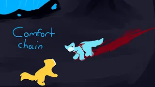 comfort chain animation meme | kaiju paradise | slime pup (blood warning)