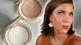 New Dior Forever Couture Luminizers in Nude Glow & Pearlescent Glow | Swatches, Try-On, Comparisons