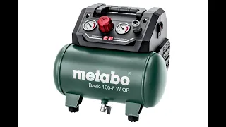 Безмаслянный компрессор Metabo Basic 160 6 W OF