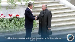 President Reagan Meeting with Mikhail Gorbachev at the Geneva Summit 11/20/1985