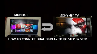 How to use your TV as a second monitor - Tutorial 2020| DUAL DISPLAY SETUP