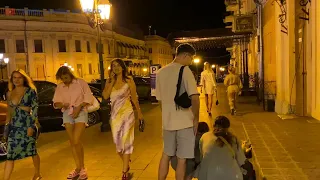 Nightlife in Odessa /🇺🇦  Ukraine / Walking Tour / Hot Summer August 2023