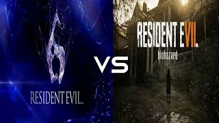 Resident Evil 7 VS Resident Evil 6 Side by Side