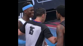 Kyrue Irving and Dennis Schroder HEATED EXCHANGE both EJECTED from the gamr