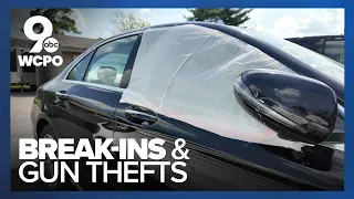 Police say over 80 car break-ins, five guns stolen north of Cincinnati