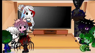 Monster school reacts to the spider rap 🕷️