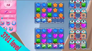 Candy crush Saga level 3701||collect all orders||No booster use||