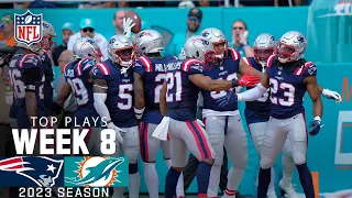 New England Patriots Top Plays vs. Miami Dolphins | 2023 Regular Season Week 8
