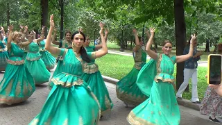 2021 07 24 Харинама Gaura Shakti - м. Кузнецкий Мост. Harinama in Moscow (Russia).