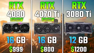 RTX 4080 SUPER vs RTX 4070 Ti SUPER vs RTX 3080 Ti | Test in 7 Games