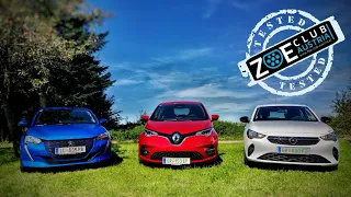 Der Vergleich - Peugeot e208 - Renault ZOE - Opel Corsa e