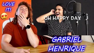 Gospel all the way! Gabriel Henrique - Oh Happy Day | Singer Reaction!