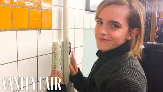 Emma Watson Hides Books Around the New York City Subway | Vanity Fair