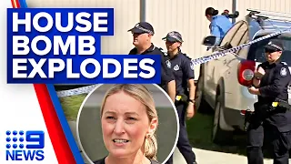 Man seriously injured after homemade bomb explodes outside Brisbane home | 9 News Australia
